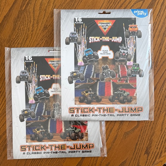Monster Jam - Two Stick-the-Jump Party Games - Picture 1 of 1